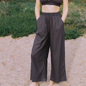 Ozma of California Silk Wide Leg Pant